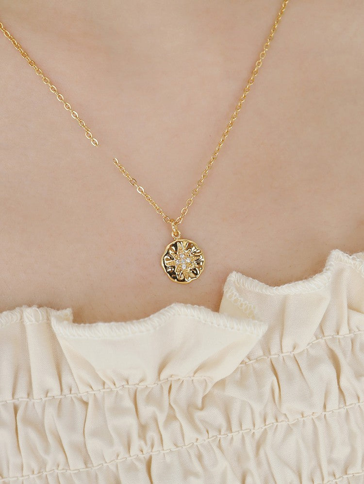 European And American Retro Hexagram Necklace Women