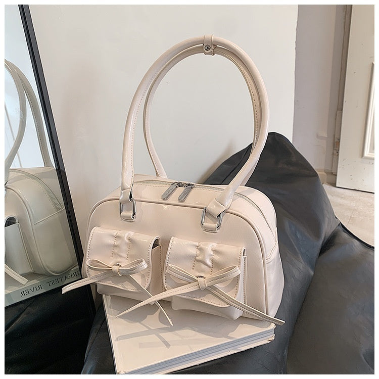 Women's Boston Tote Shoulder Bow Underarm Bag