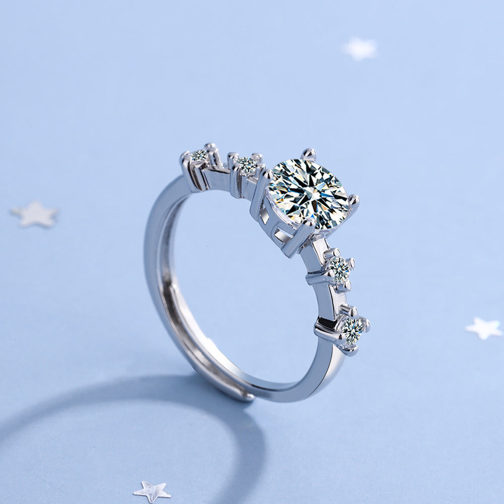 Bague en diamant de zirconium Flash pour femmes