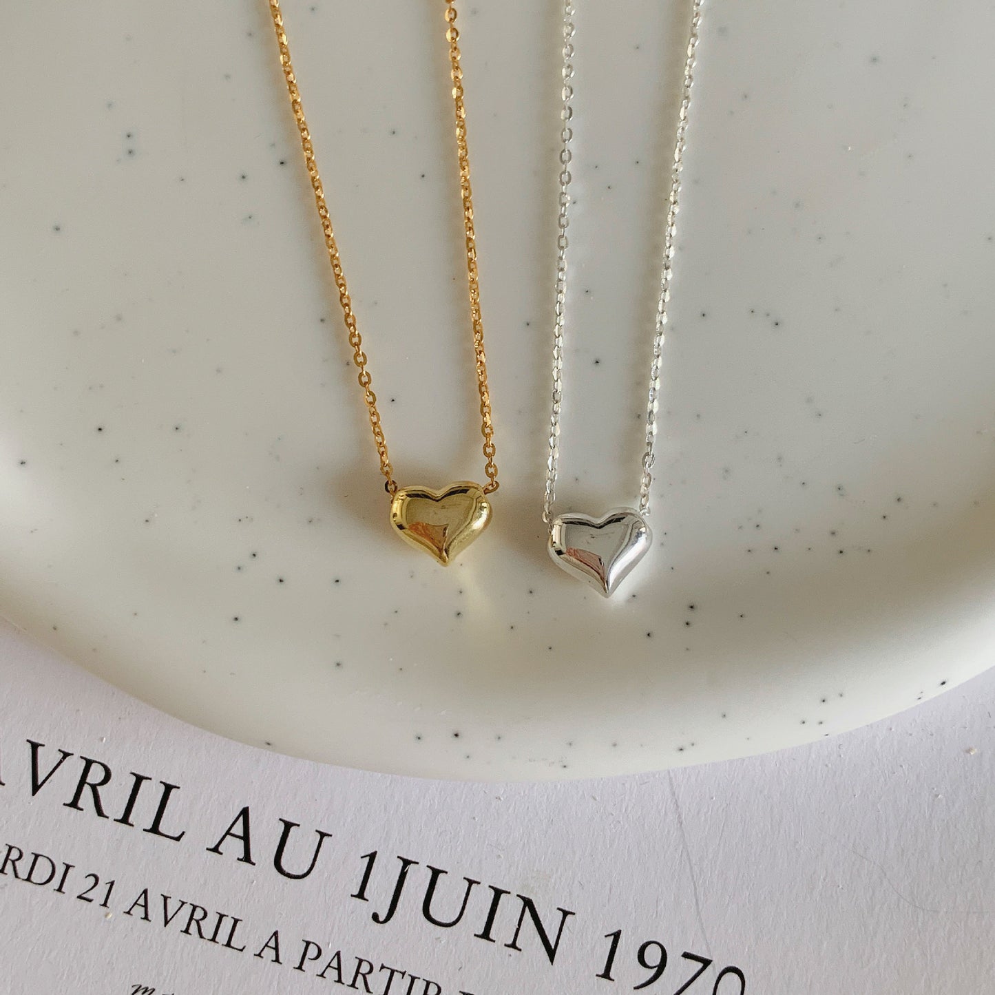 Women's Fashion Personality Sterling Silver Love Pendant Necklace