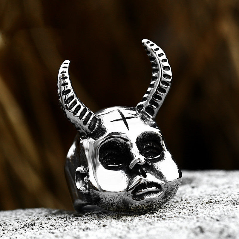 Stainless Steel Animal Skull Ring