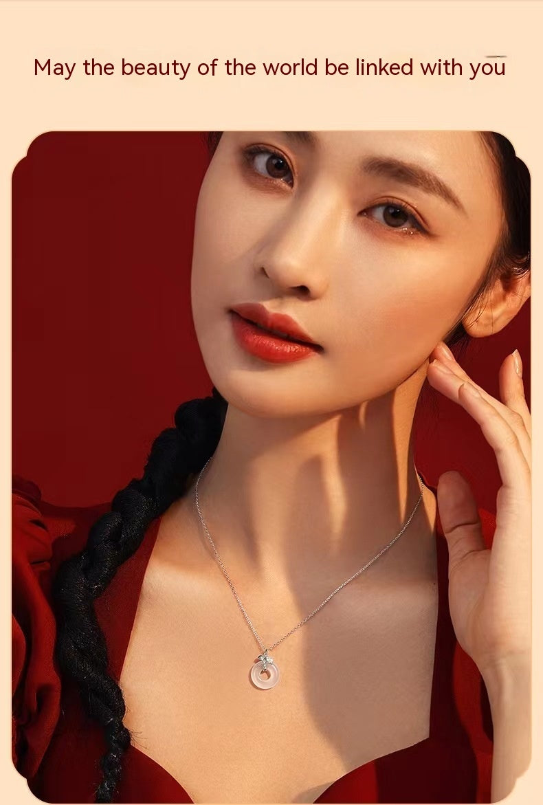 Peace Buckle S925 Silver Necklace