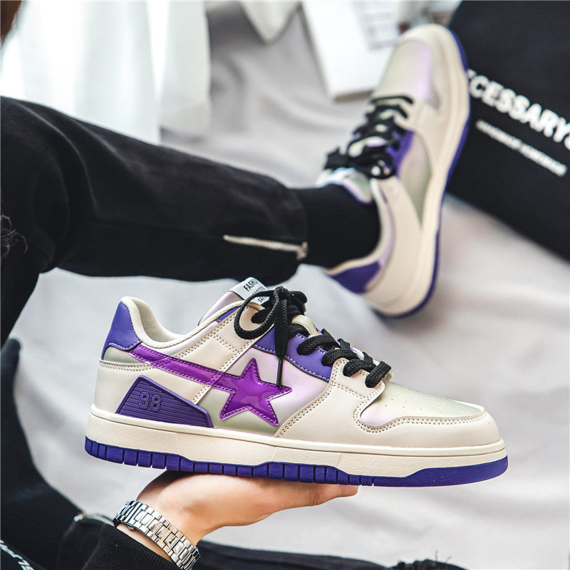 Zapatilla deportiva informal con degradado de caña baja para hombre