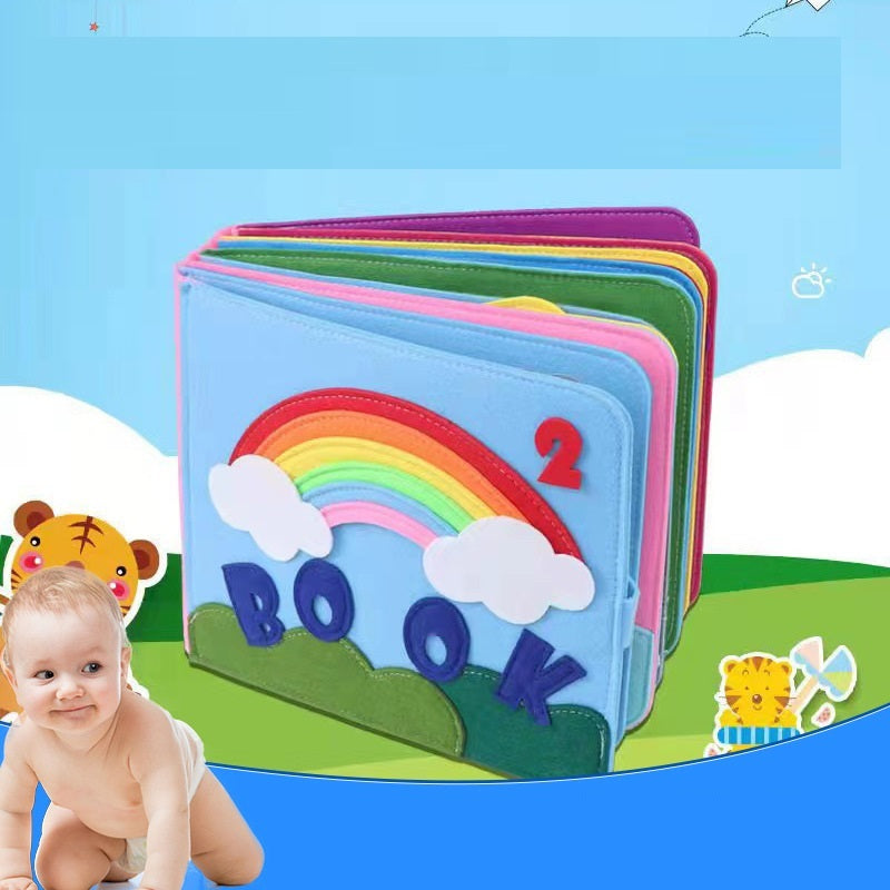 Planche en feutre pour enfants, 3D, apprentissage éducatif en trois dimensions, Non tissé, arc-en-ciel, livre d'histoire pour l'éducation précoce