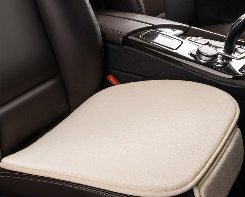 Coussin de siège de voiture en peluche polaire, coussin de siège d'hiver sans dossier, pièce unique