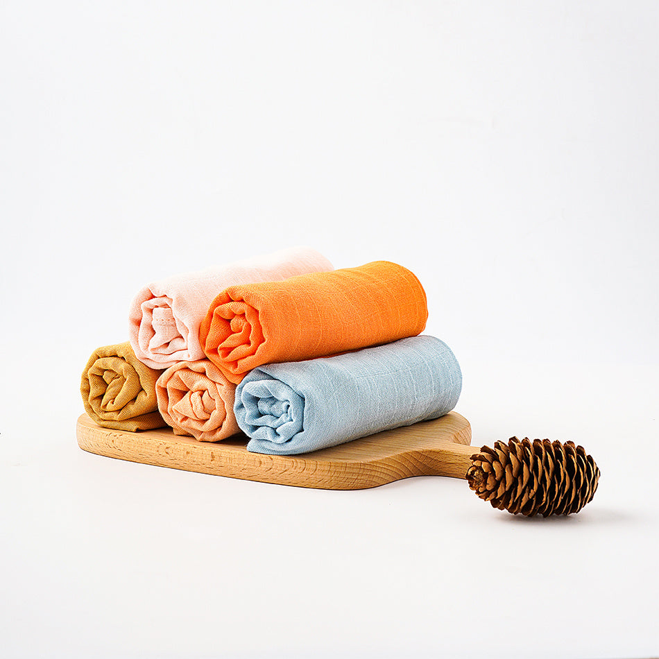 Bavoir bébé serviette à salive en gaze