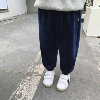 Pantalon garçon plus velours