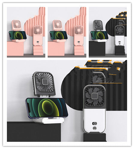 Ventilador pequeño portátil plegable con pantalla digital