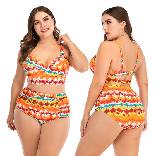Maillot de bain fendu grande taille