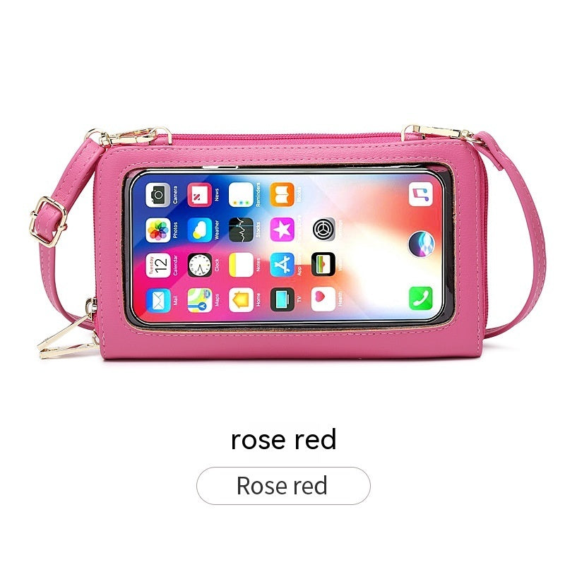 Anti-Theft Credit Card Touch Screen Phone Bag All-match Crossbody Wallet