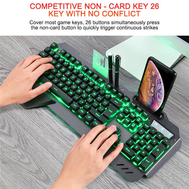 Teclado mecánico con cable para juegos