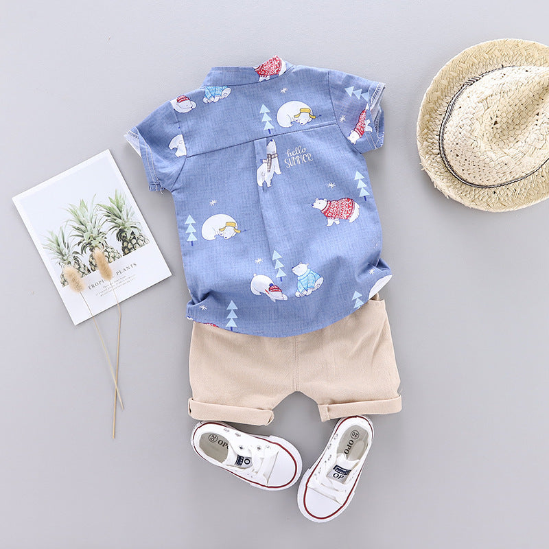 Été nouveaux vêtements pour enfants coréen garçon bébé infantile enfant