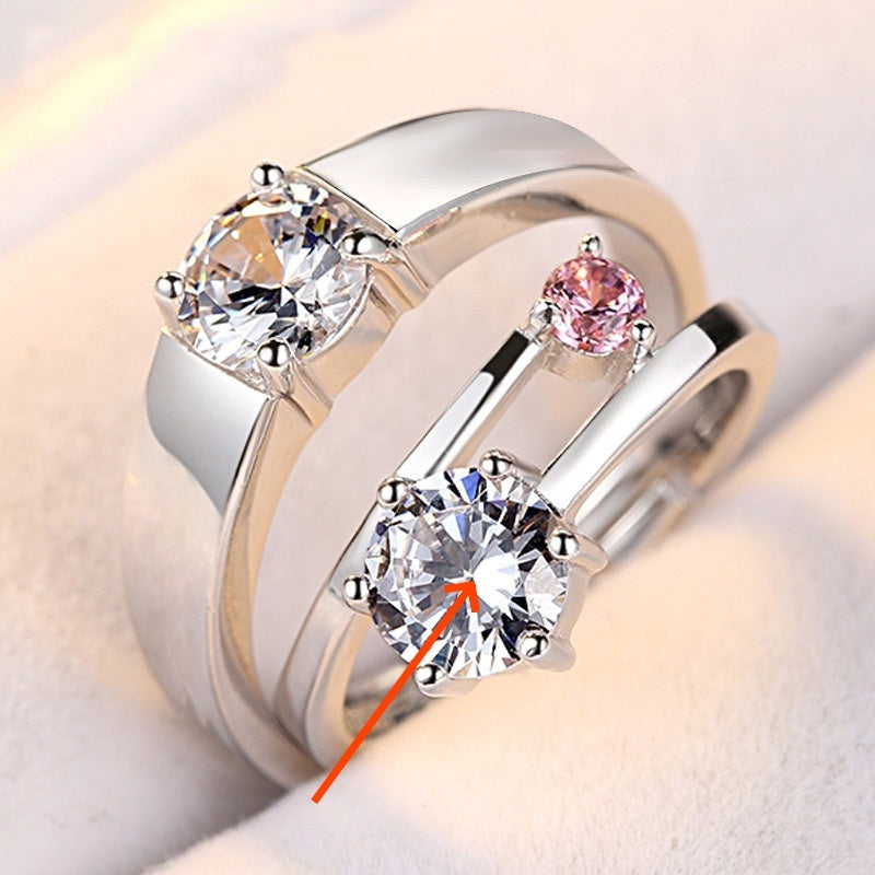 Bague Couple Édition Coréenne Minimaliste