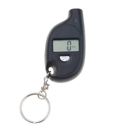 Keychain tire pressure gauge