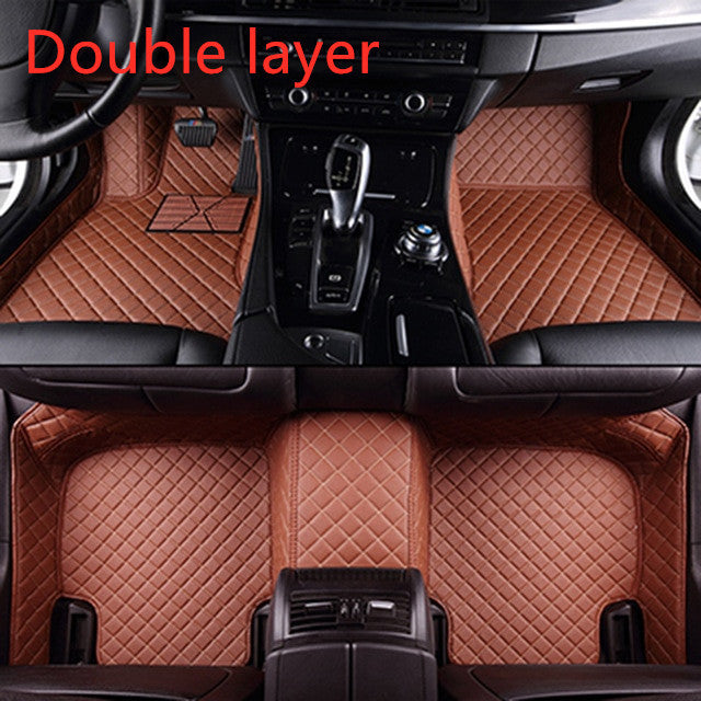 Alfombrilla de cuero para coche completamente rodeada, protección para todo tipo de clima
