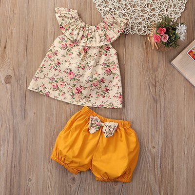 Vêtements d'été pour nouveau-né fille, tenues shorts