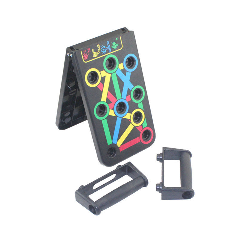 Tabla de entrenamiento de músculos abdominales y pectorales en casa para hombres y mujeres.