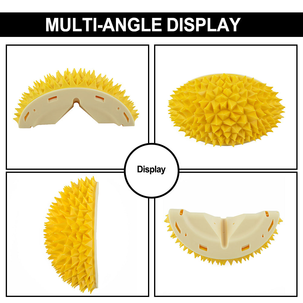 Brosse pour chat en durian, auto-toiletteur pour chien et chat, peignes de massage pour coins muraux, molaires en forme de durian, jouets pour manger lentement, outil de massage multifonctionnel pour animaux de compagnie, dents propres, jouets sains