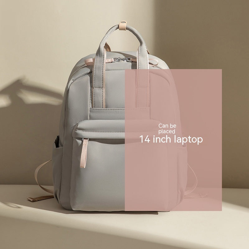 Mochila para ordenador Commuter de 14 pulgadas, mochila sencilla de tela Oxford que combina con todo, bolsa de viaje de gran capacidad