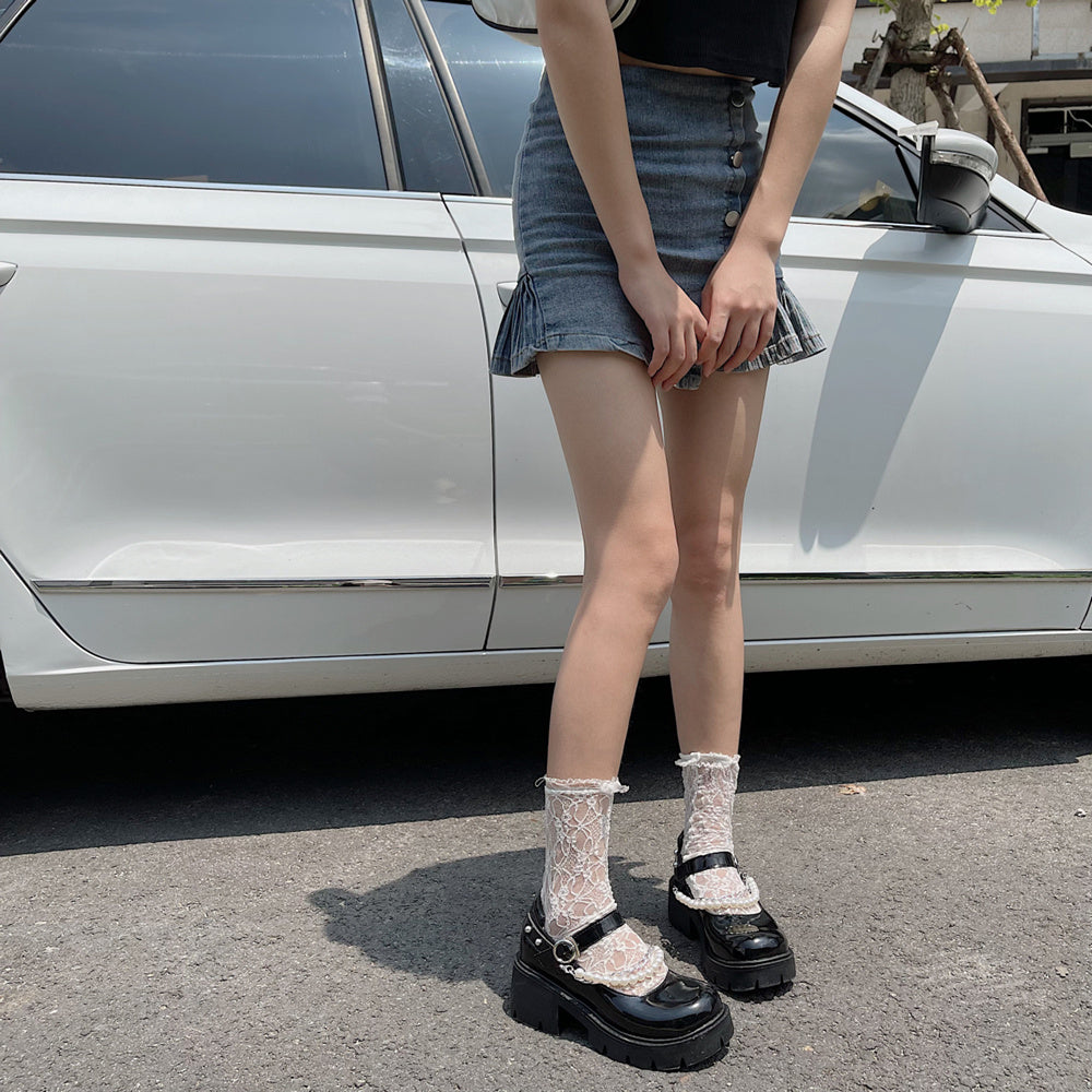 Chaussures Mary Jane à semelles épaisses pour femmes
