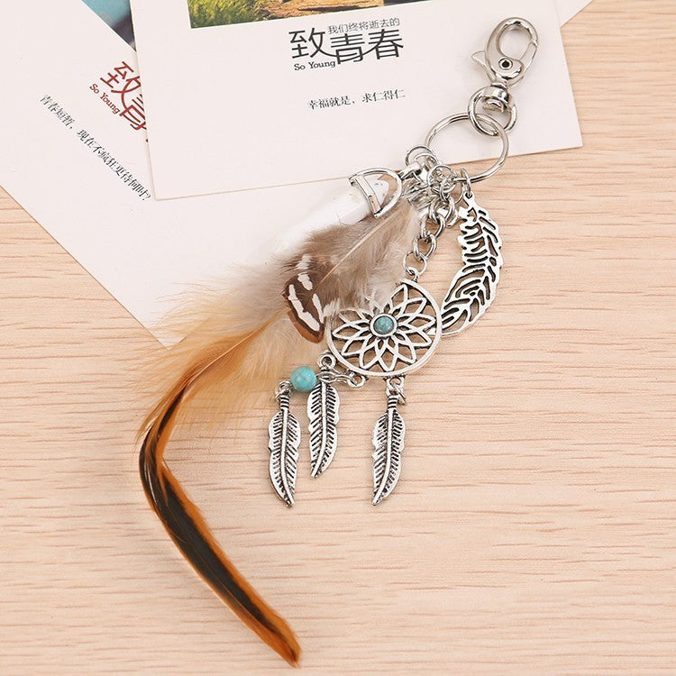 Porte-clés de voiture Gossip Dreamcatcher européen et américain