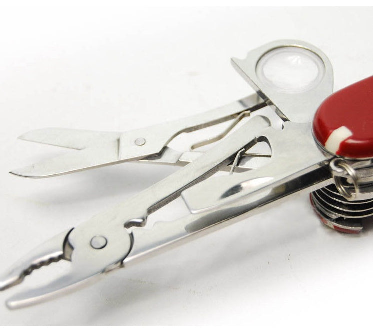 Navaja suiza multifuncional de acero inoxidable