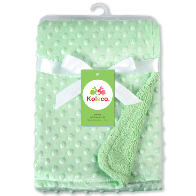 Couverture de bébé à pois polaires, enveloppe d'emmaillotage pour nouveau-né, literie pour nouveau-né