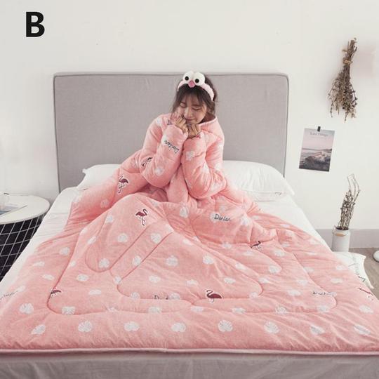 Couette d'hiver paresseuse avec manches