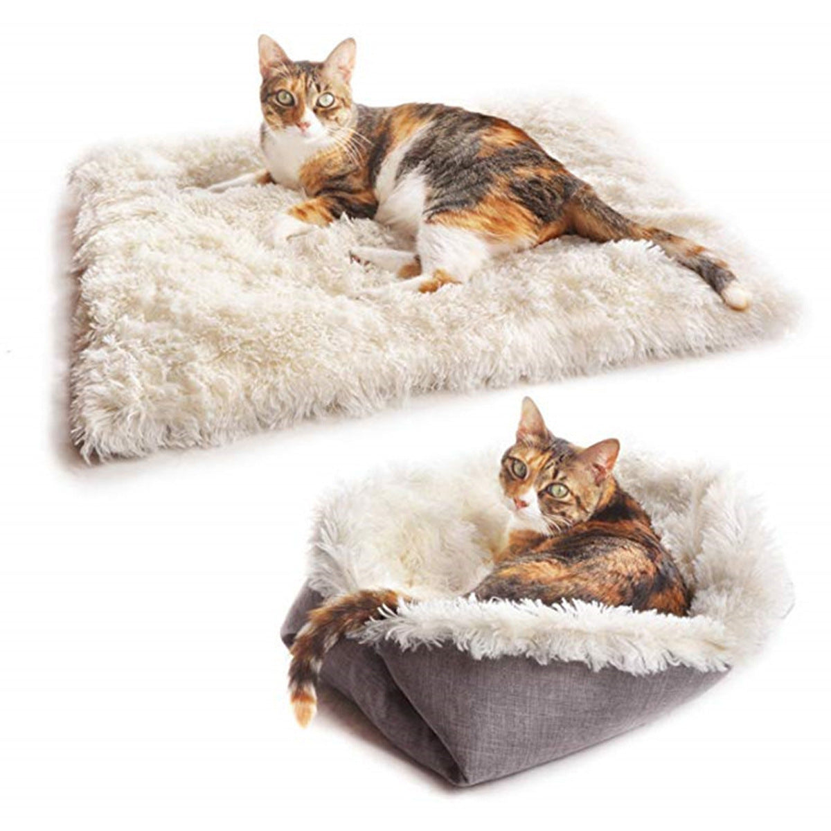 Tapis de lit pour animaux de compagnie, couverture douce pour chien et chat, polaire, tapis de lit doux et chaud, fournitures pour chats, coussin pliable d'hiver pour animaux de compagnie, nouvelle collection