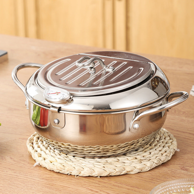 Panier pliant télescopique en acier inoxydable, panier à friture pour frites, outil de cuisine dégraissant