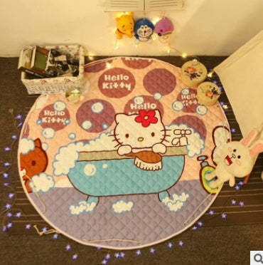 Tapis de rangement pour voiture en coton, modèles d'explosion Ins, tapis de rangement pour jouets, sortie ronde, tapis d'escalade pour enfants, sac de rangement