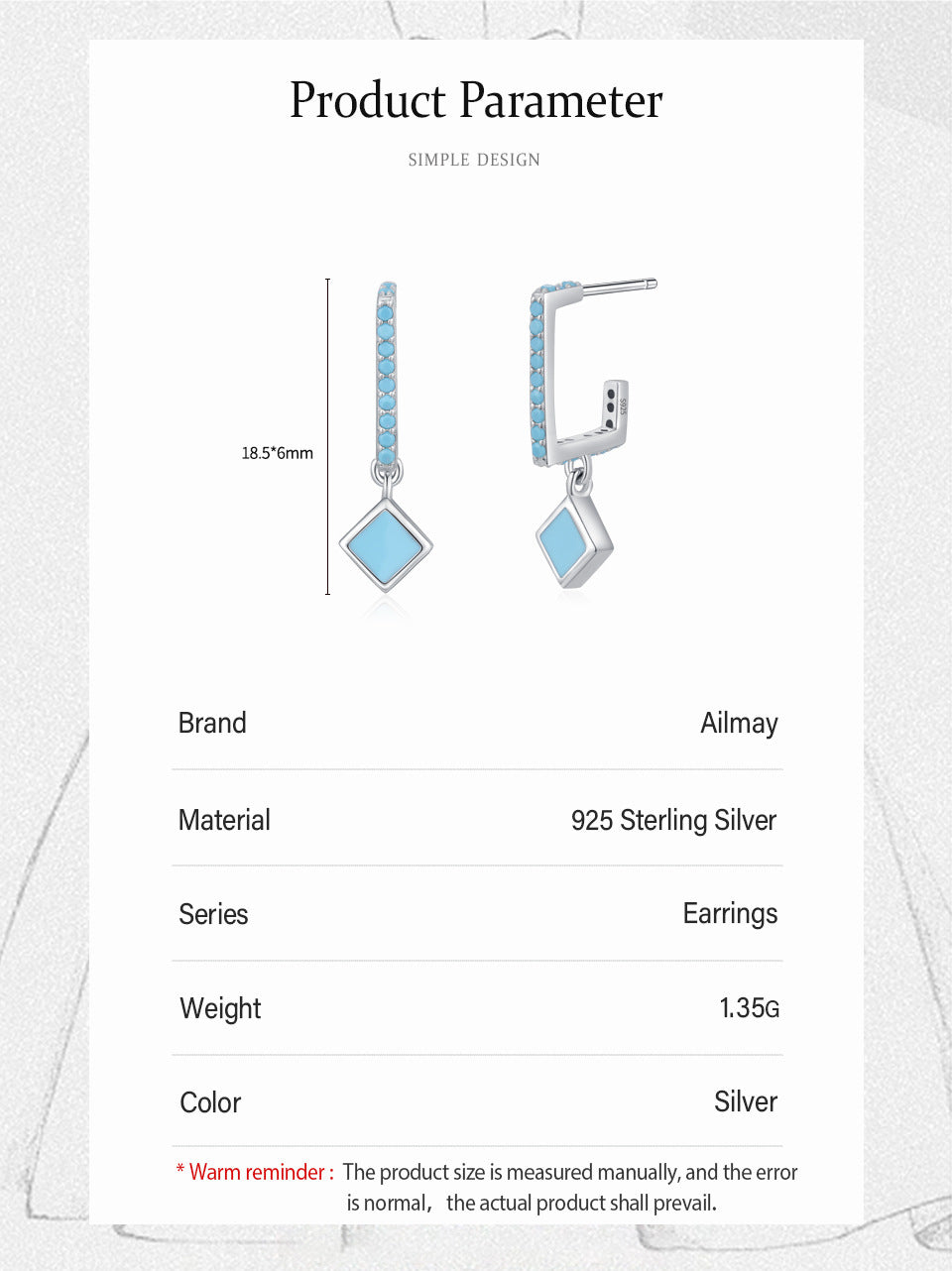 Women's S925 Sterling Silver Vintage Earrings