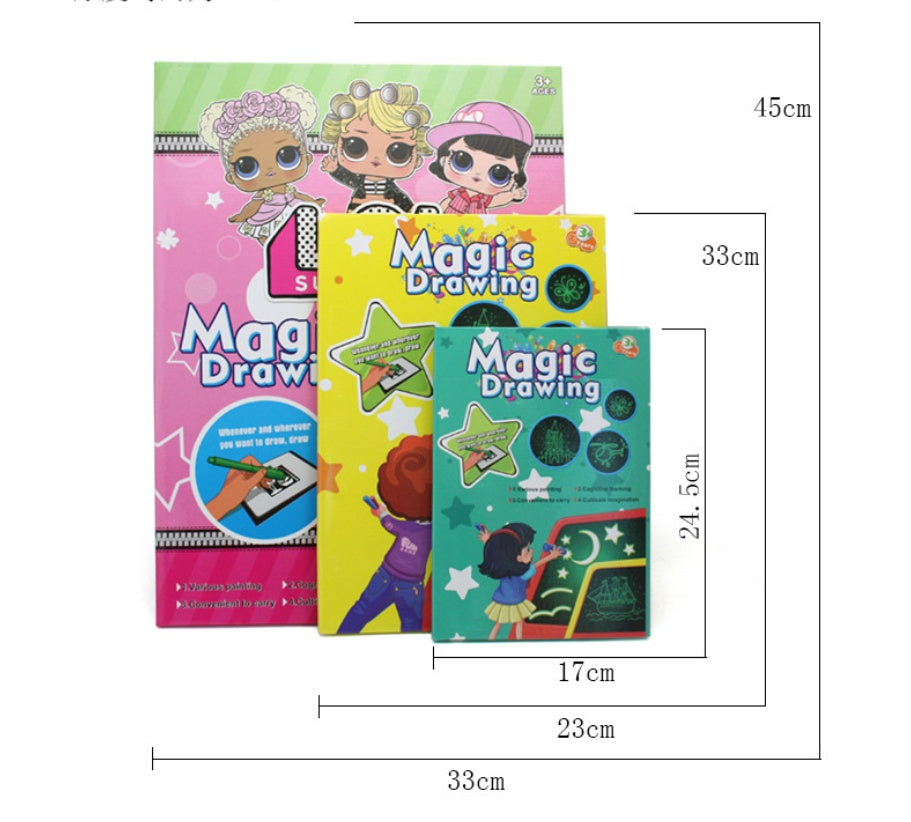 Tablero fluorescente 3D