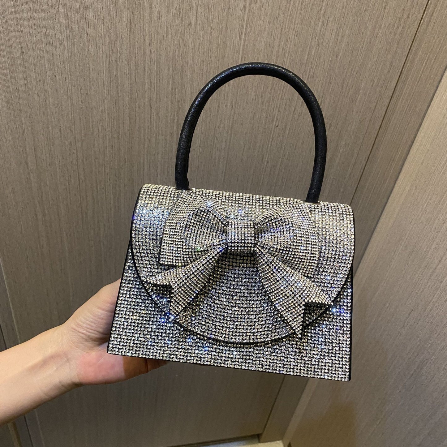 Bolsa de diamantes de imitación Lux de entrada europea y americana portátil
