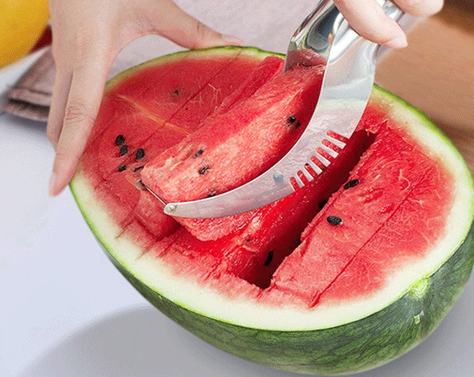 Coupe-pastèque en acier inoxydable pour pastèque Hami Melon Pitaya Pawpaw