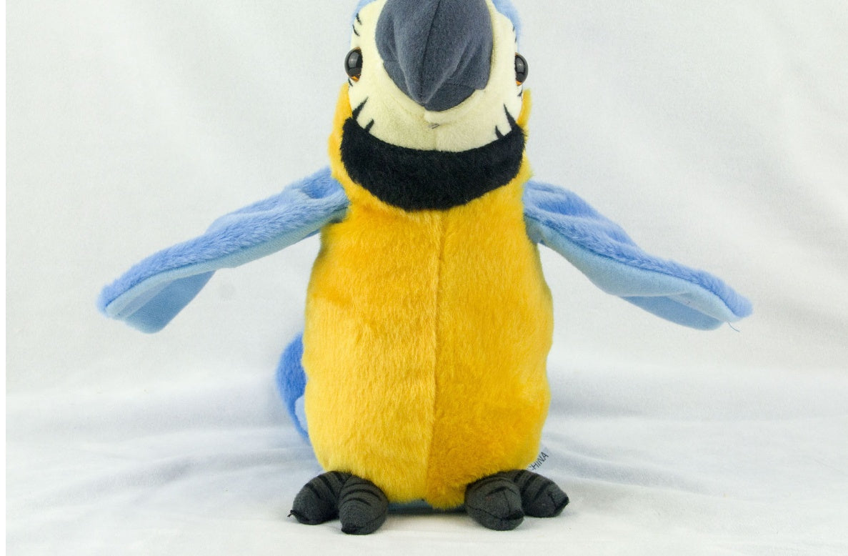 Perroquet parlant électrique, jouet en peluche, enregistrement parlant mignon, répétitions