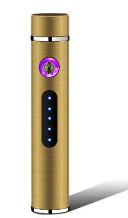 Briquets électriques en métal, coupe-vent, double plasma, rechargeable, USB