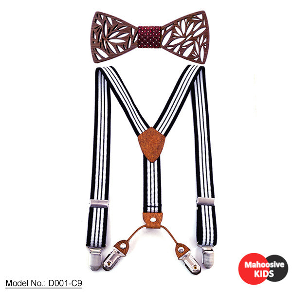 Noeud papillon en bois pour enfants
