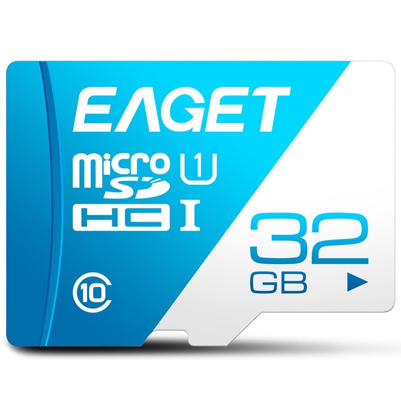 Tarjeta Micro SD EAGET T1 de 64GB, 32GB, 16GB, tarjeta de memoria de 128GB, tarjeta TF Class10 UHS-I, tarjeta de memoria Microsd de 80MB S para teléfono inteligente