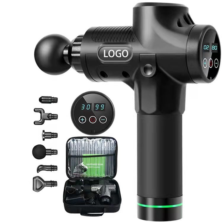 Pistola de masaje para masajeador de Fascia, masajeador muscular, pistola de crema para el cuello, equipo de Fitness, pistola de masaje