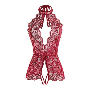 Body Une Pièce Noir Col V Lingerie