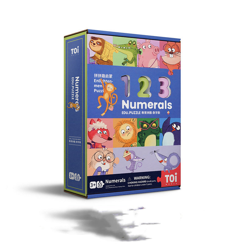Puzzle chiffres et lettres en bois, jouets éducatifs pour bébés et enfants