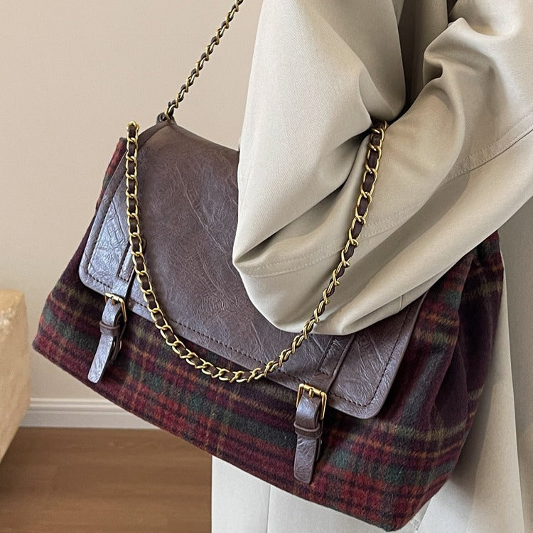 Sac fourre-tout assorti à motif Fashion Check Pattren