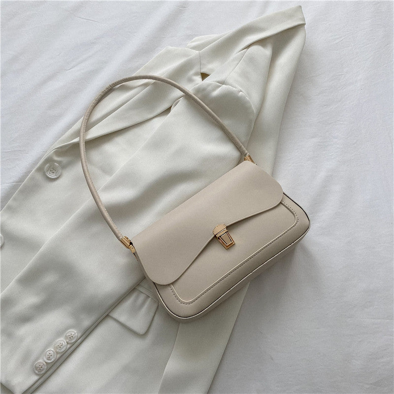 One Shoulder Solid Color Simple Bag Women