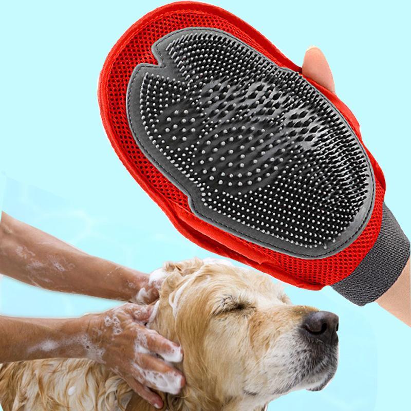 Brosse de massage de toilettage en fourrure de chien