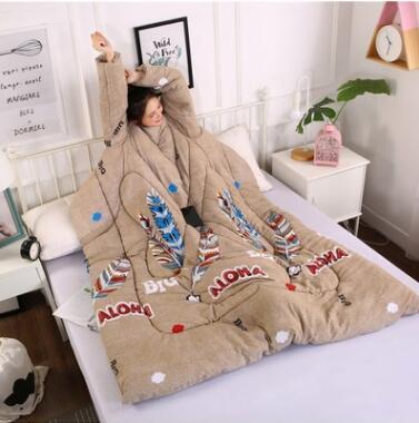Couette d'hiver paresseuse avec manches