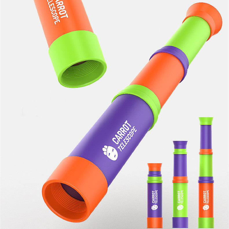 Télescope monoculaire à 3 sections, jouets à mise au point réglable