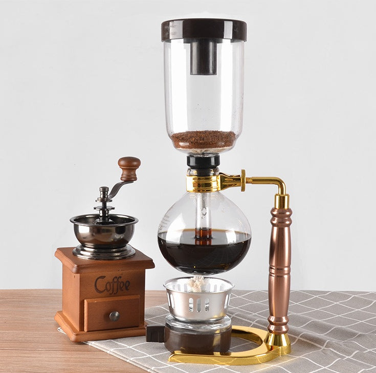 Siphon cafetière théière cafetière sous vide Machine en verre