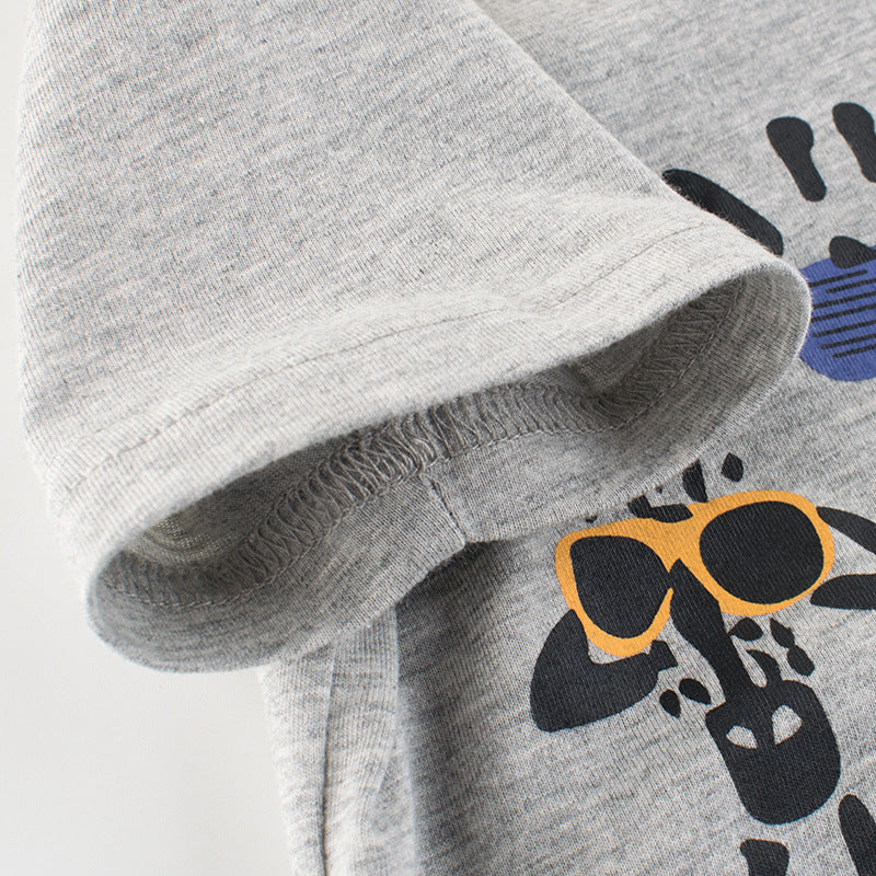 T-Shirt d'été à manches courtes pour enfants, vêtements pour bébés 