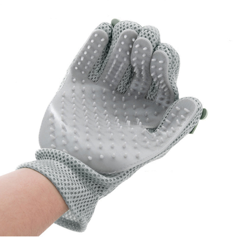 Guante para mascotas Guante de aseo para gatos Guantes para cepillo para quitar el pelo de gato Pelo flotante para gatos Cepillo para quitar el pelo de mascotas Baño para perros Peine de masaje Guantes de depilación de silicona